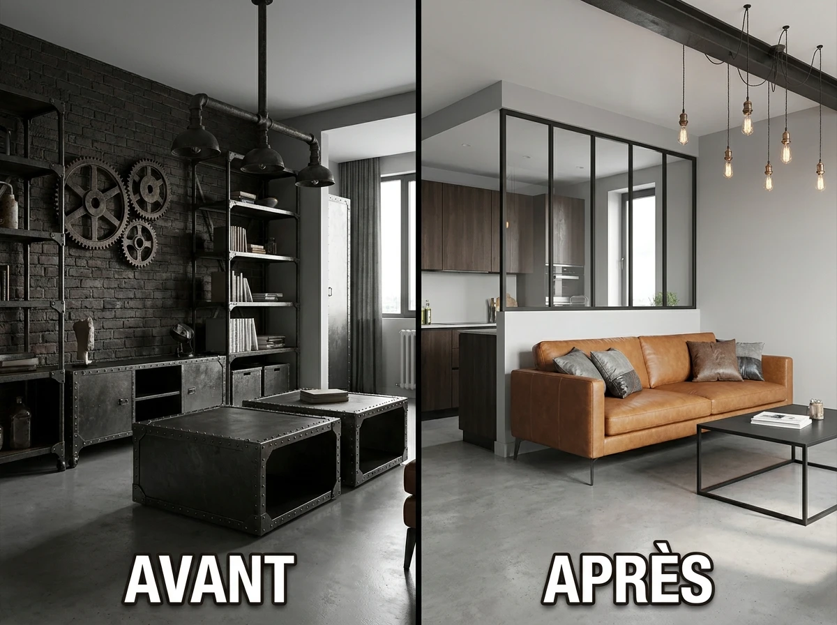 Adapter le style industriel à une surface normale