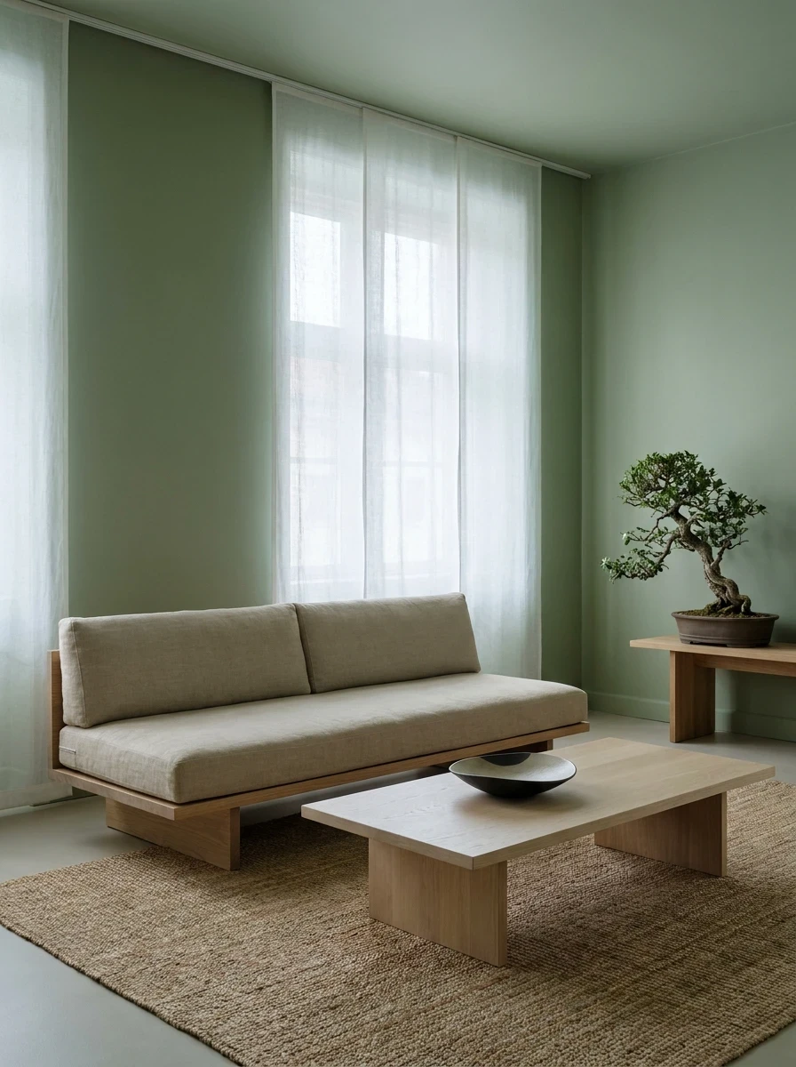 Adopter le Vert Matcha pour un Salon Zen et Japandi