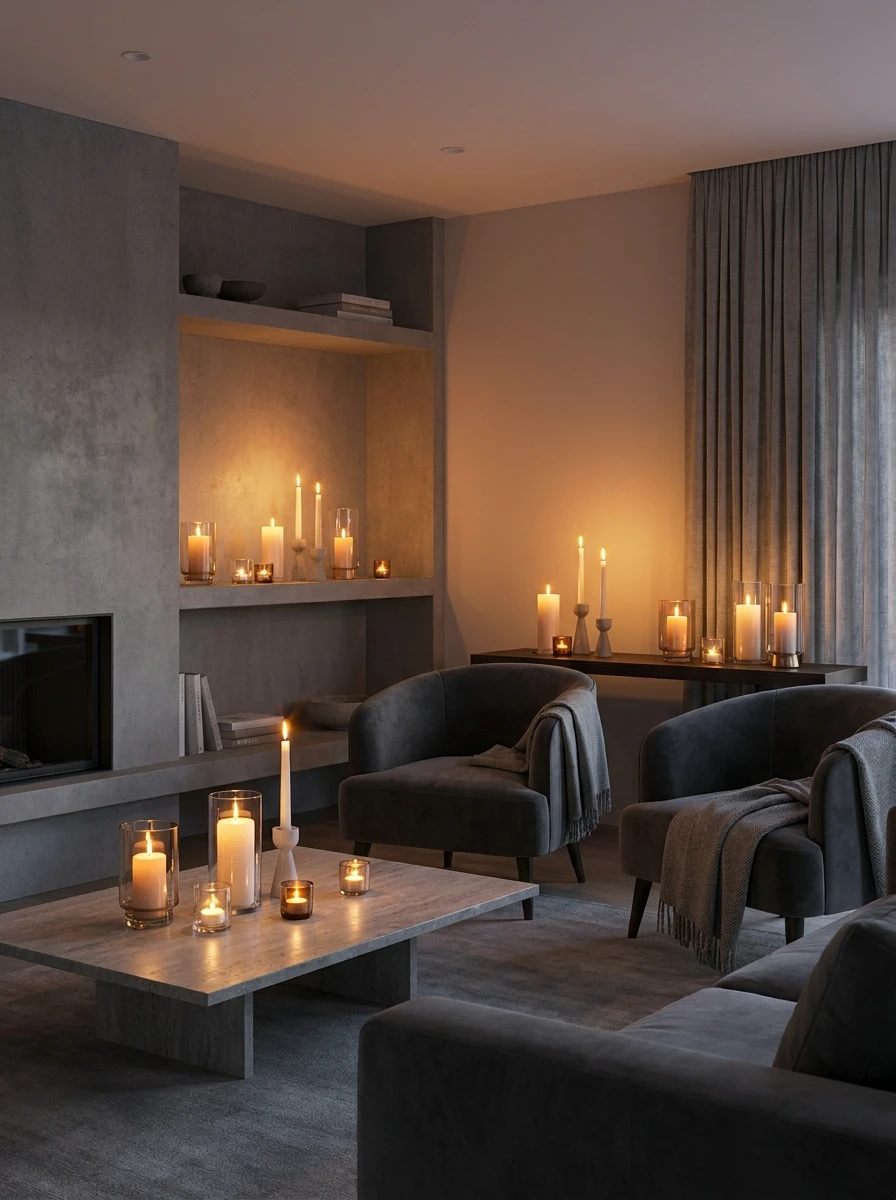 Allumer des Bougies pour Transformer le Gris le Soir
