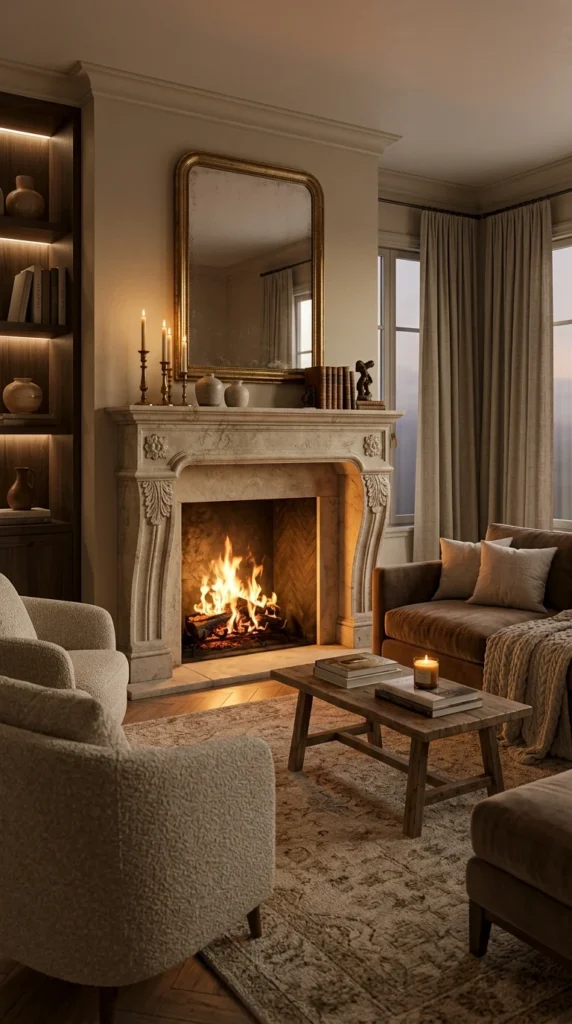 L'Inspiration Salon avec Cheminée, le Cœur de la Maison