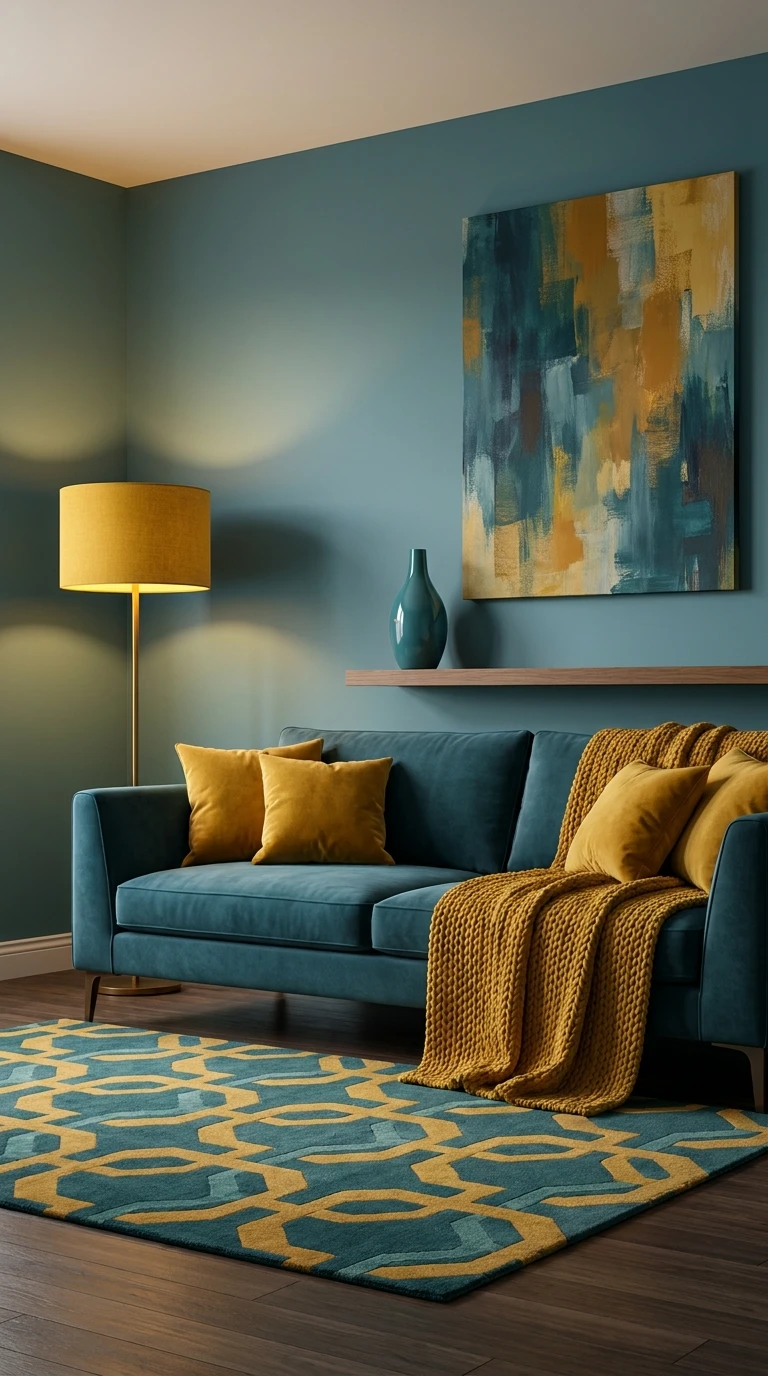 Associer le Bleu Canard et le Jaune Moutarde pour le Chic Coloré