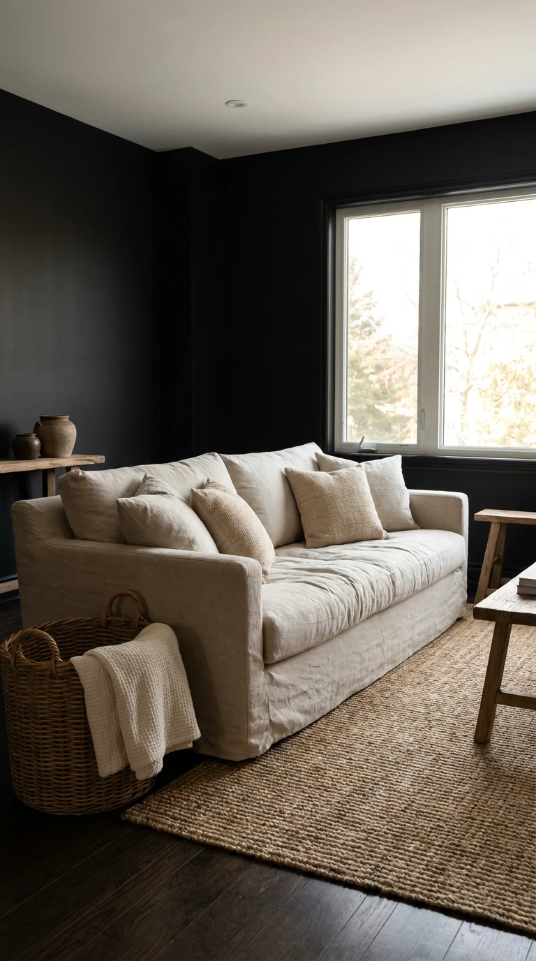 Associer le Noir et le Lin Naturel pour le Chic Décontracté