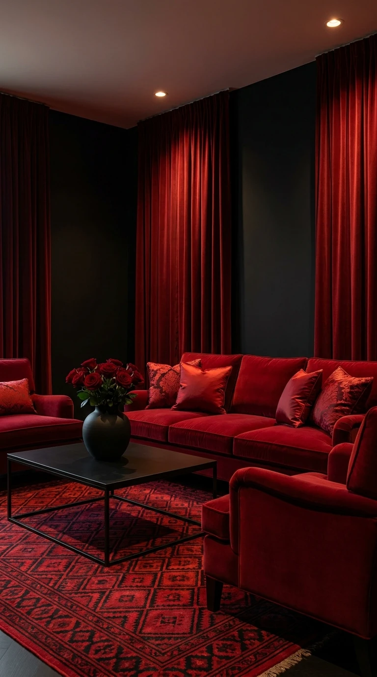 Associer le Noir et le Rouge pour le Style le Plus Dramatique