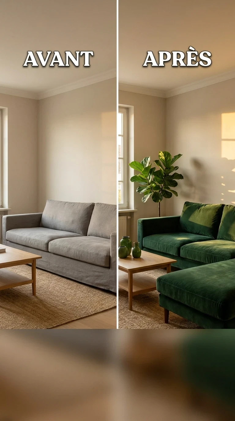 Choisir un Canapé en Velours Vert comme Pièce Maîtresse