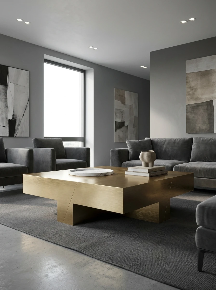 Choisir une Table Basse en Laiton Brossé pour le Luxe