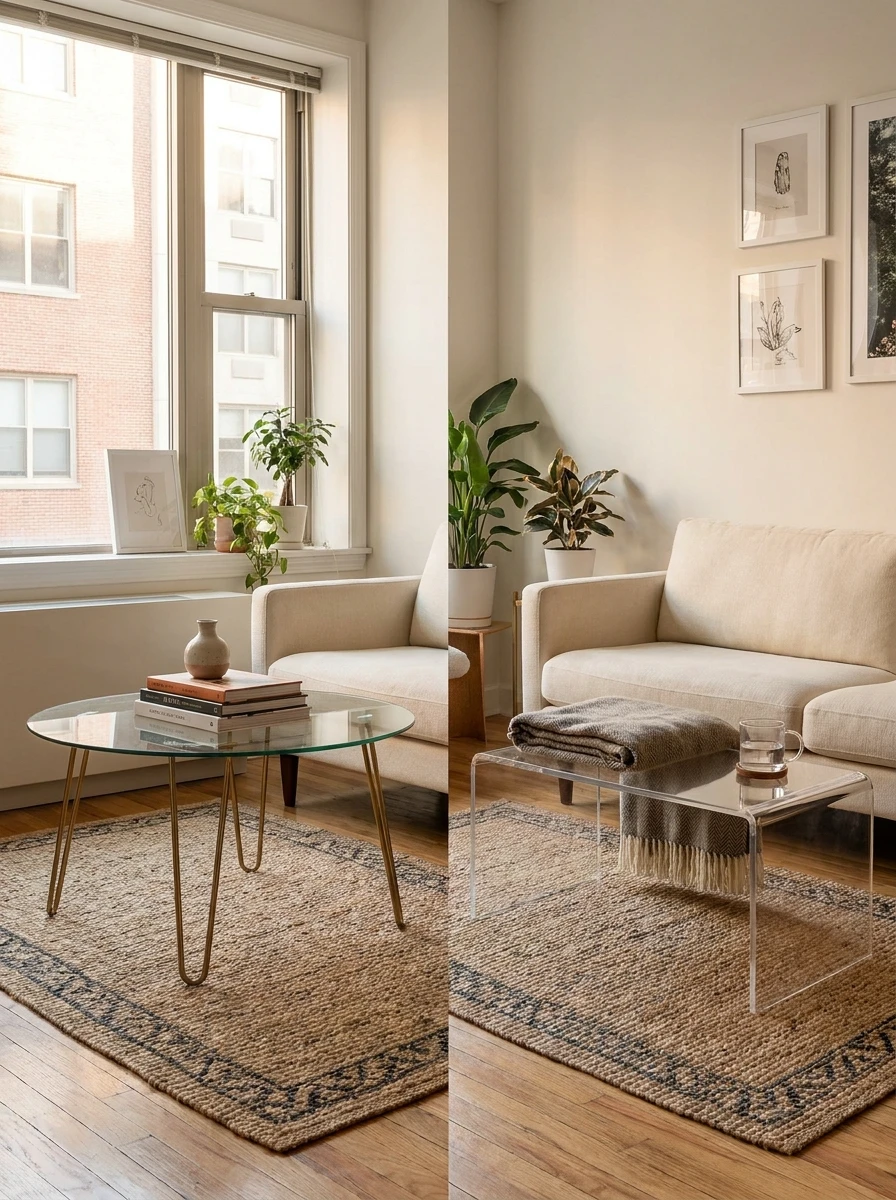 Choisir une Table Basse Légère ou Transparente
