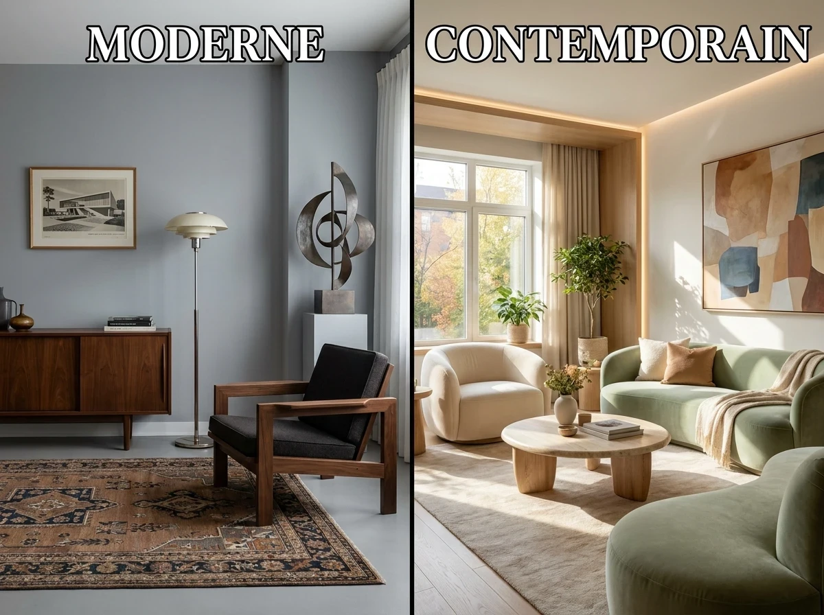 Contemporain vs Moderne : La Différence Que Tout le Monde Confond