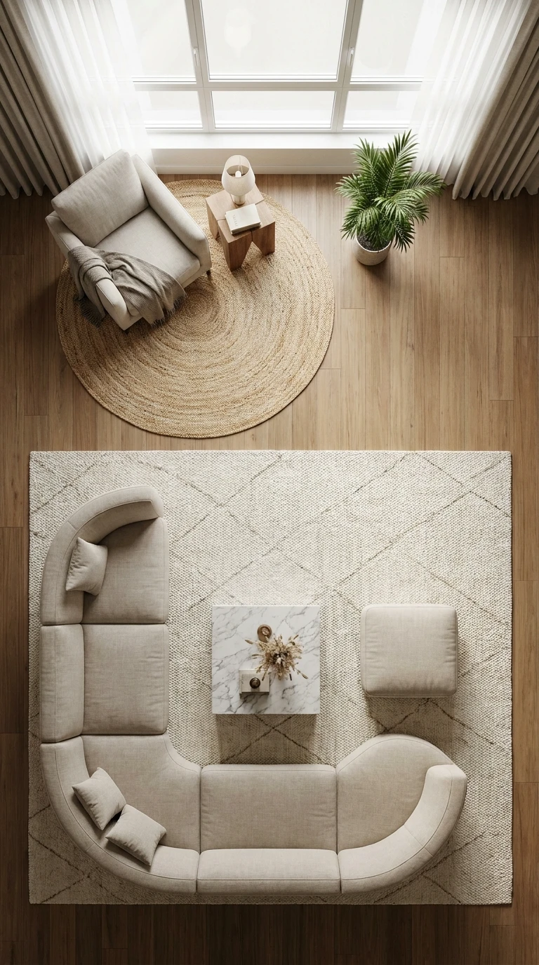 Créer des Zones dans un Petit Espace avec les Tapis