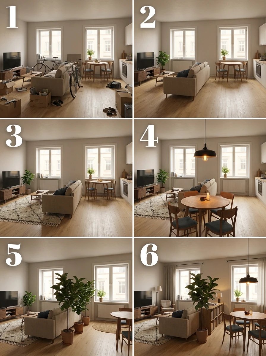 Créer des Zones Distinctes dans un Salon Ouvert