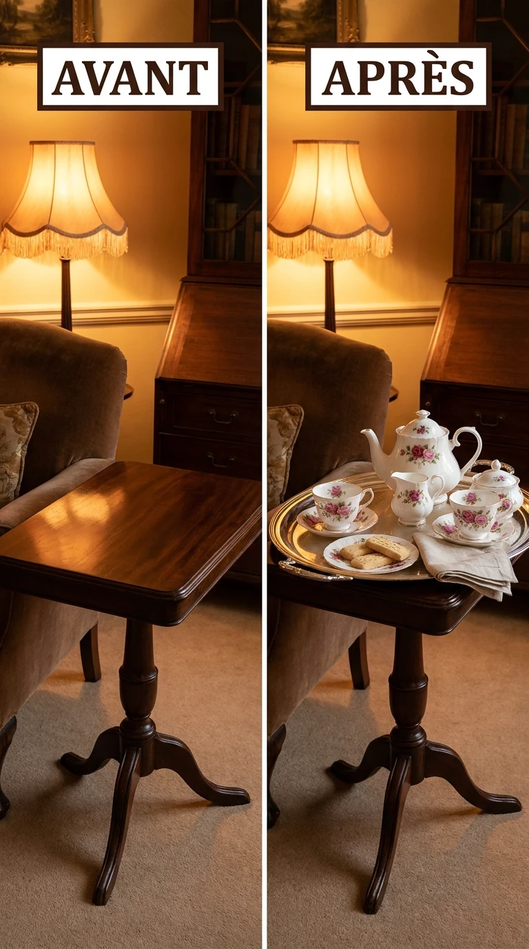 Créer un Coin Thé avec un Plateau et des Tasses en Porcelaine