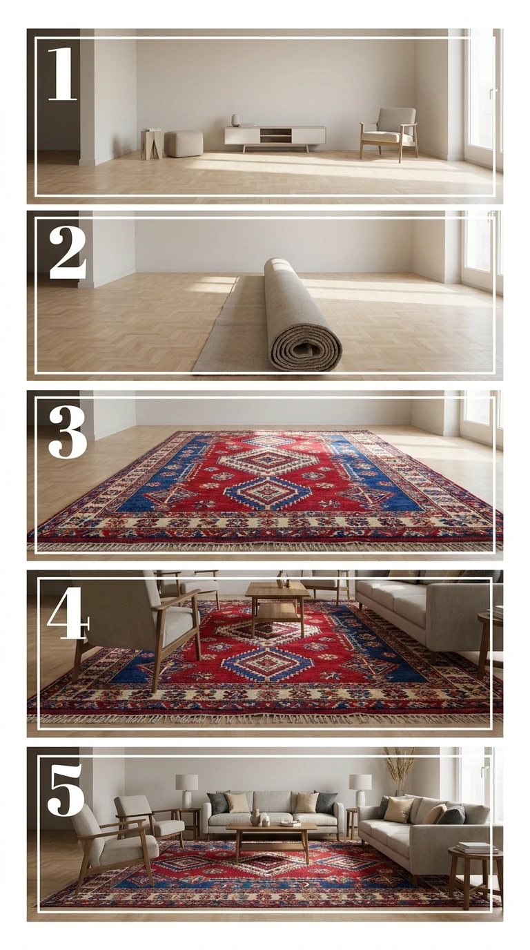 Créer un Sol Coloré avec un Tapis Grand Format