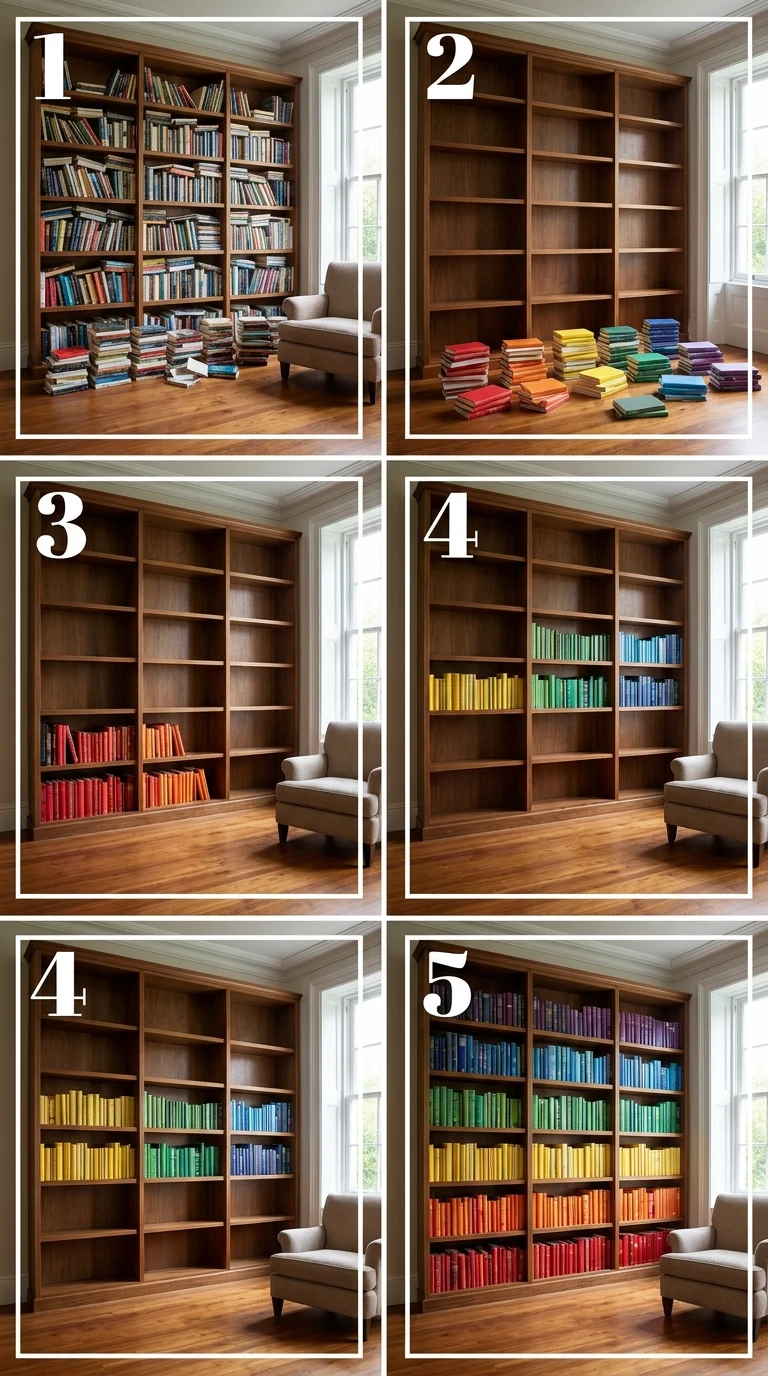 Créer une Bibliothèque Arc-en-Ciel avec les Livres