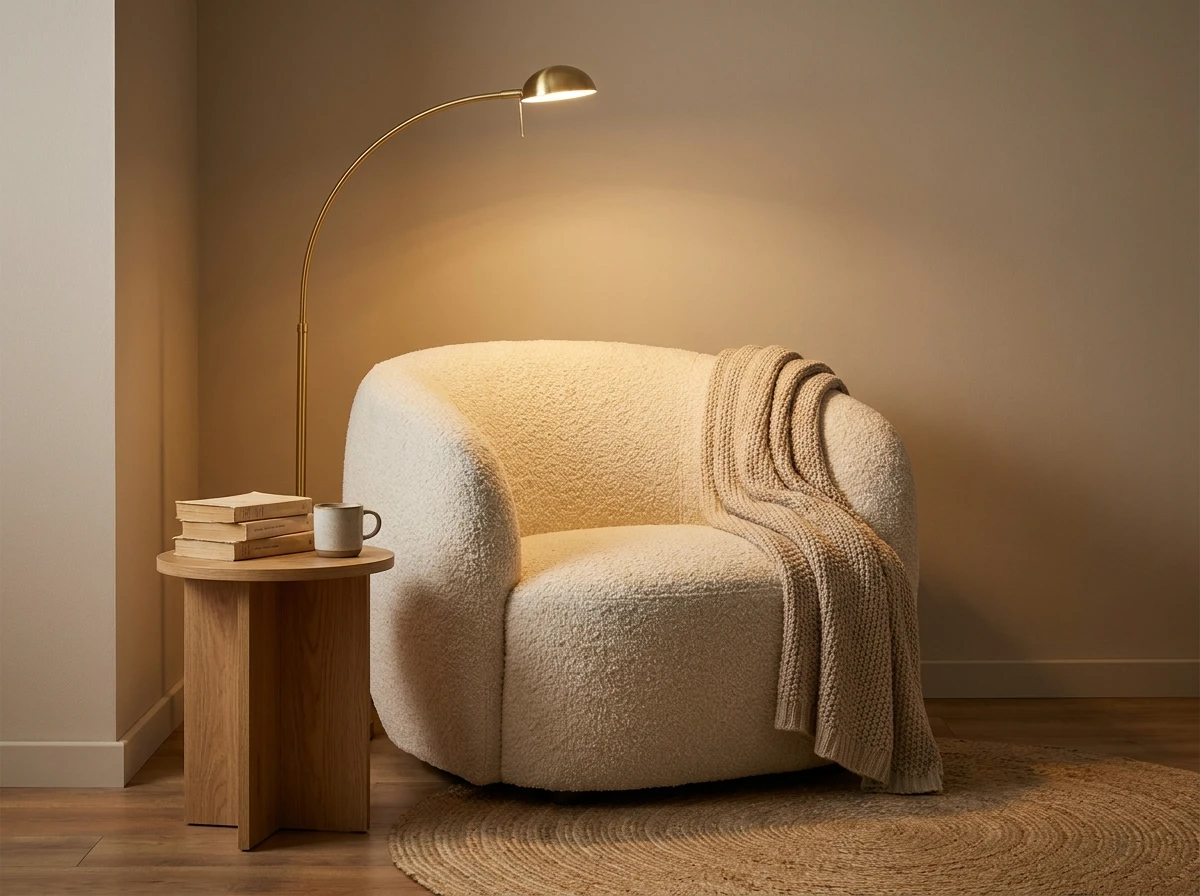 Créer une Zone Lecture Cocooning avec un Fauteuil Bouclette