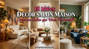 Collage de trois salons modernes et élégants avec des idées de décoration.