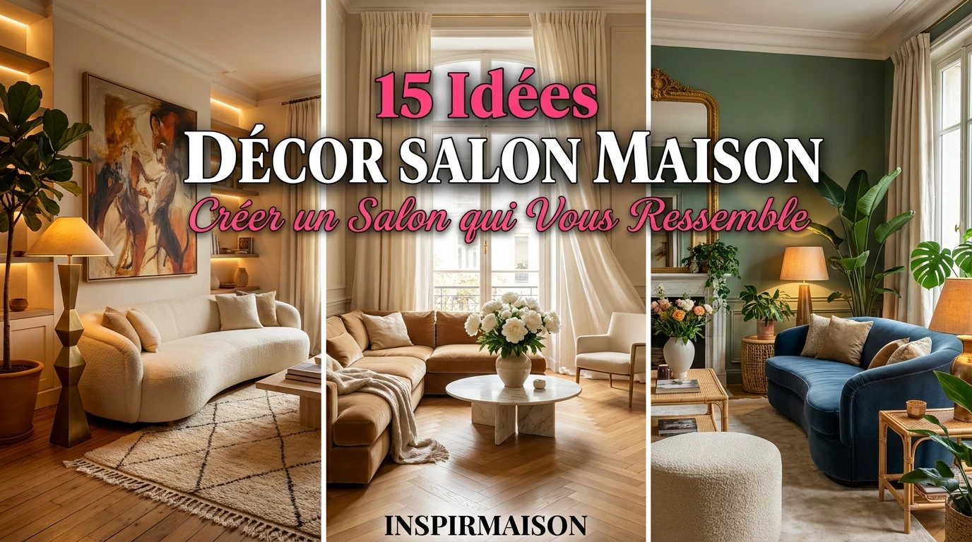 Collage de trois salons modernes et élégants avec des idées de décoration.