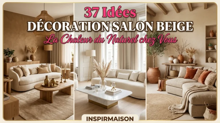 Trois salons beiges modernes, ambiance naturelle et chaleureuse, mobilier élégant.