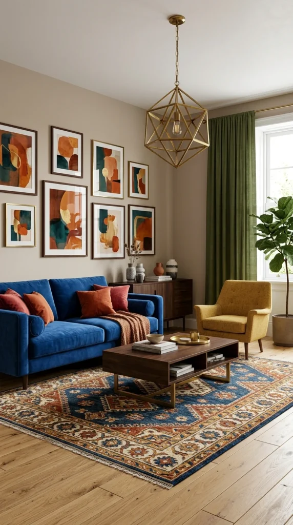Le Salon Coloré Expressif, l'Inspiration du Courage Décoratif