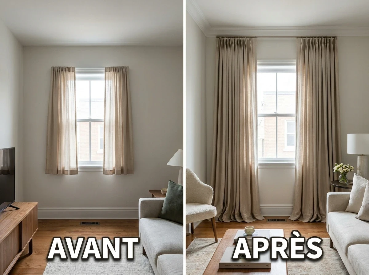 Habiller les Fenêtres de Rideaux Sol-Plafond en Lin ou Soie