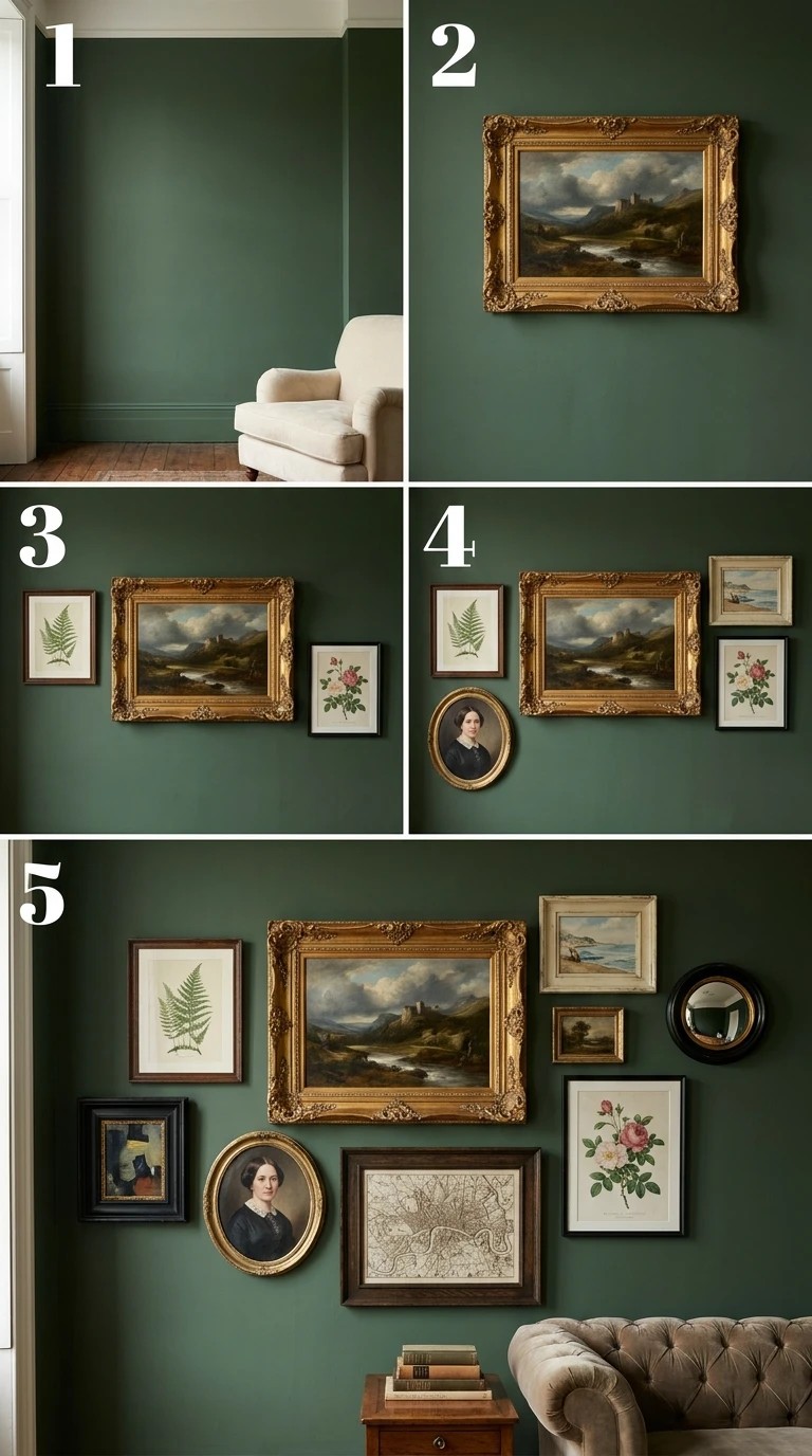 Habiller les Murs avec des Tableaux Empilés et Superposés