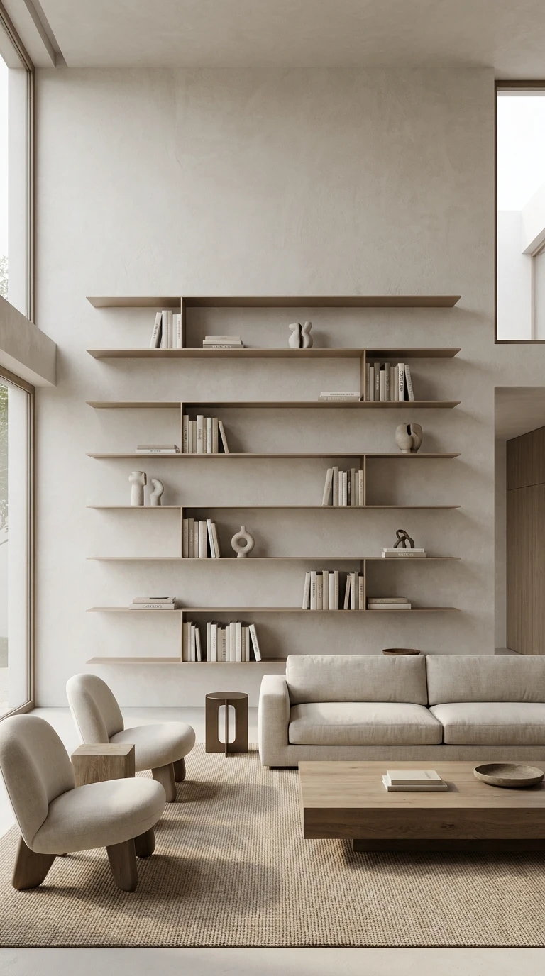 Installer une Bibliothèque Murale Minimaliste