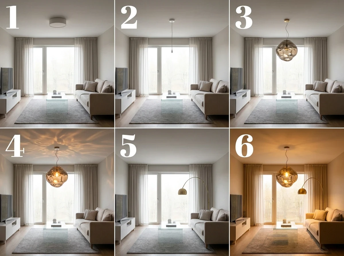 Jouer avec les Luminaires comme des Sculptures Vivantes