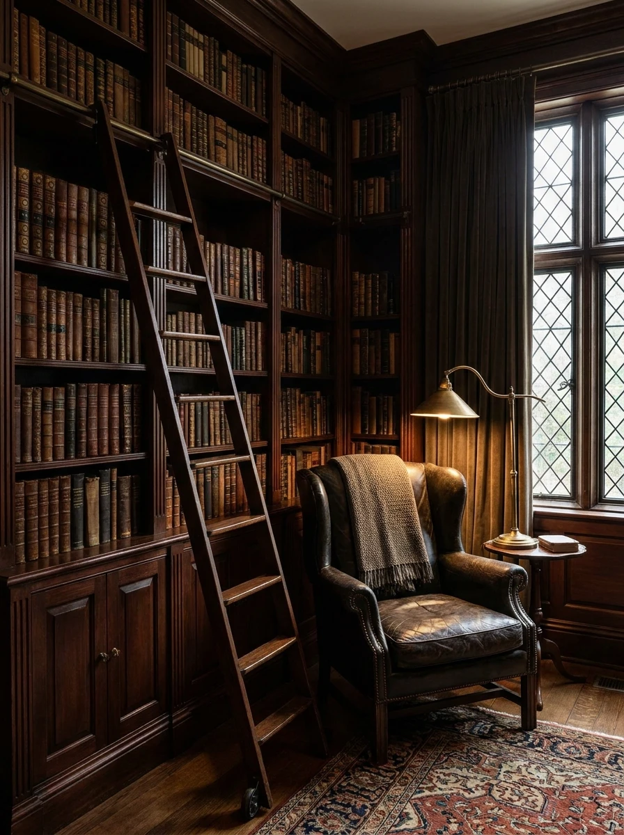 La bibliothèque : la pièce de cœur