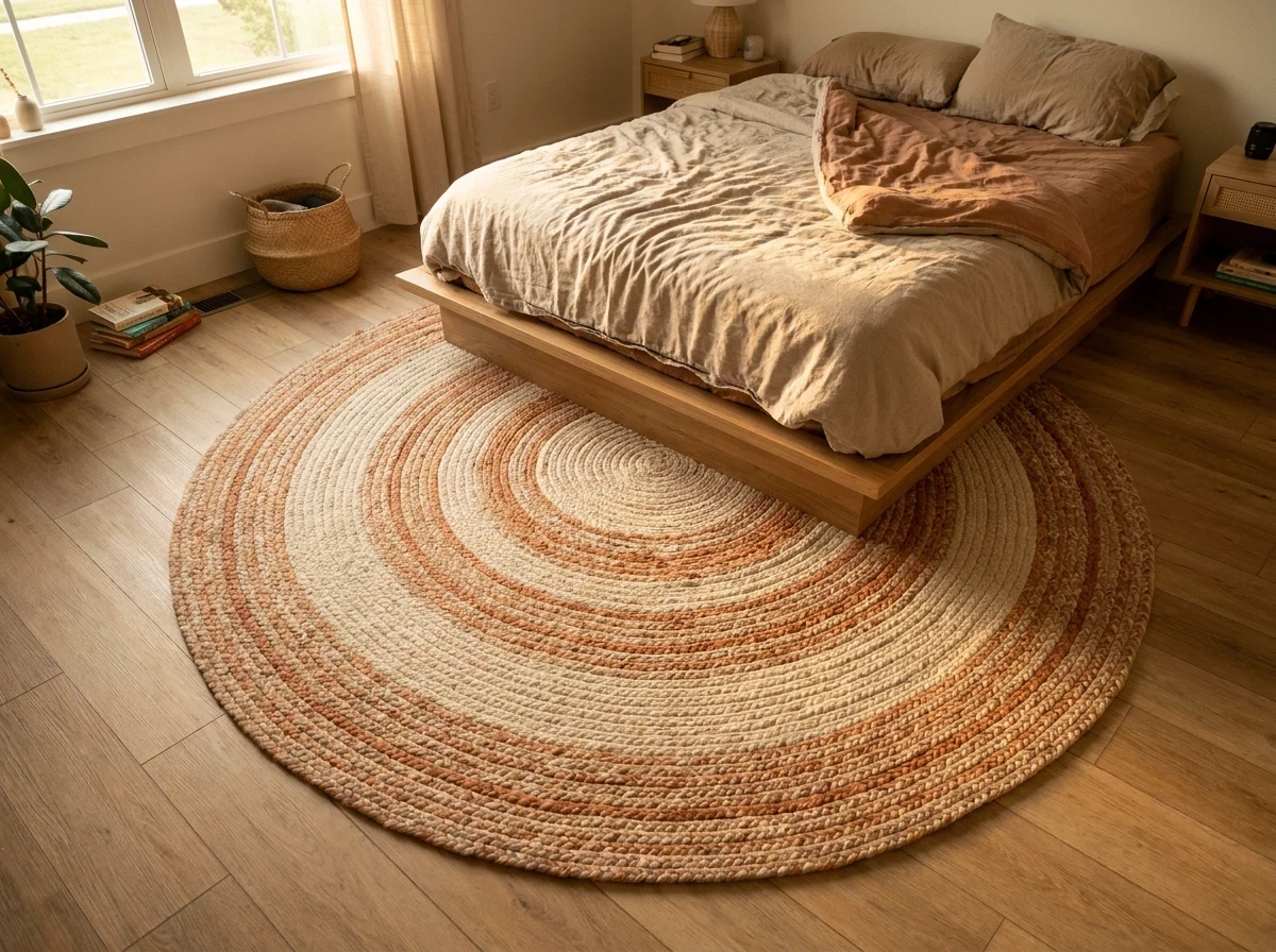 La Moquette ou Tapis Rond XXL : Définir les Zones