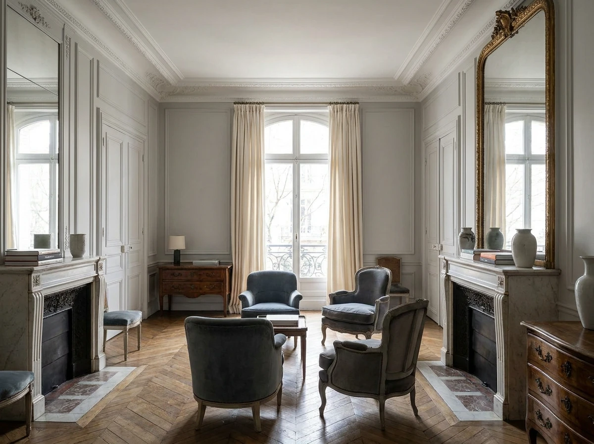 La Palette de Couleurs du Salon Haussmannien
