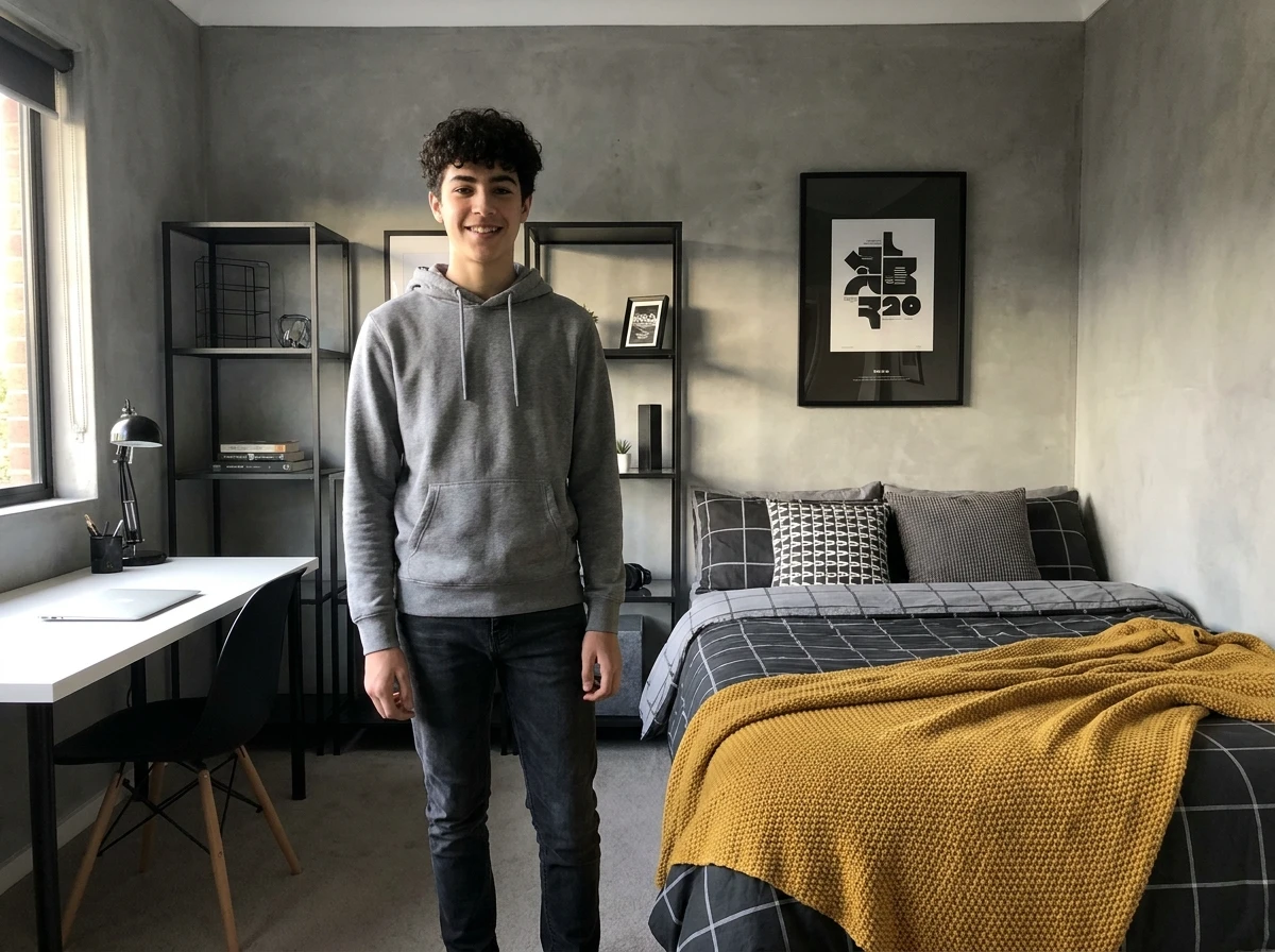 La palette gris-noir-blanc avec une touche de couleur