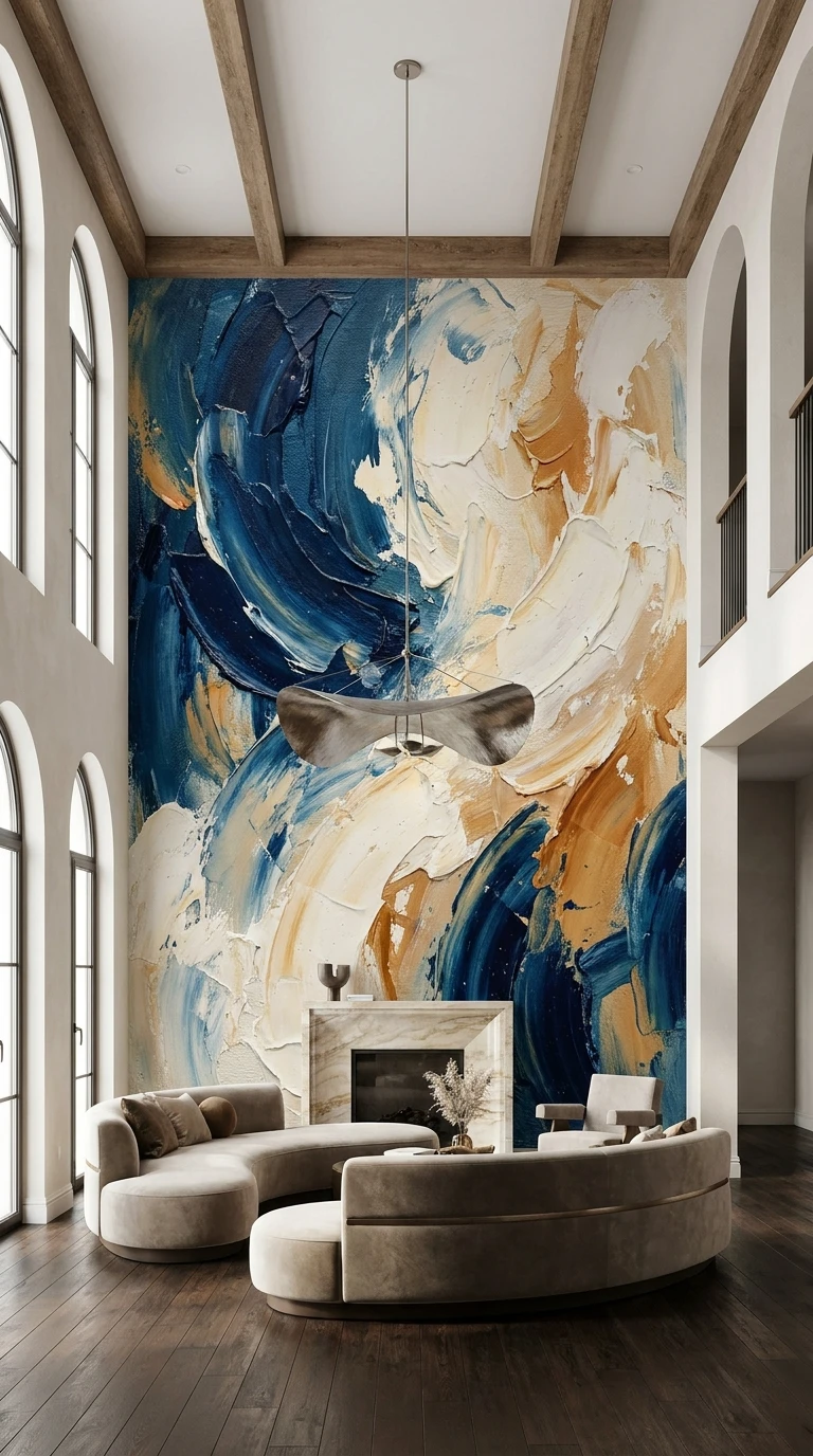 La Toile XXL le salon à Plafond Haut