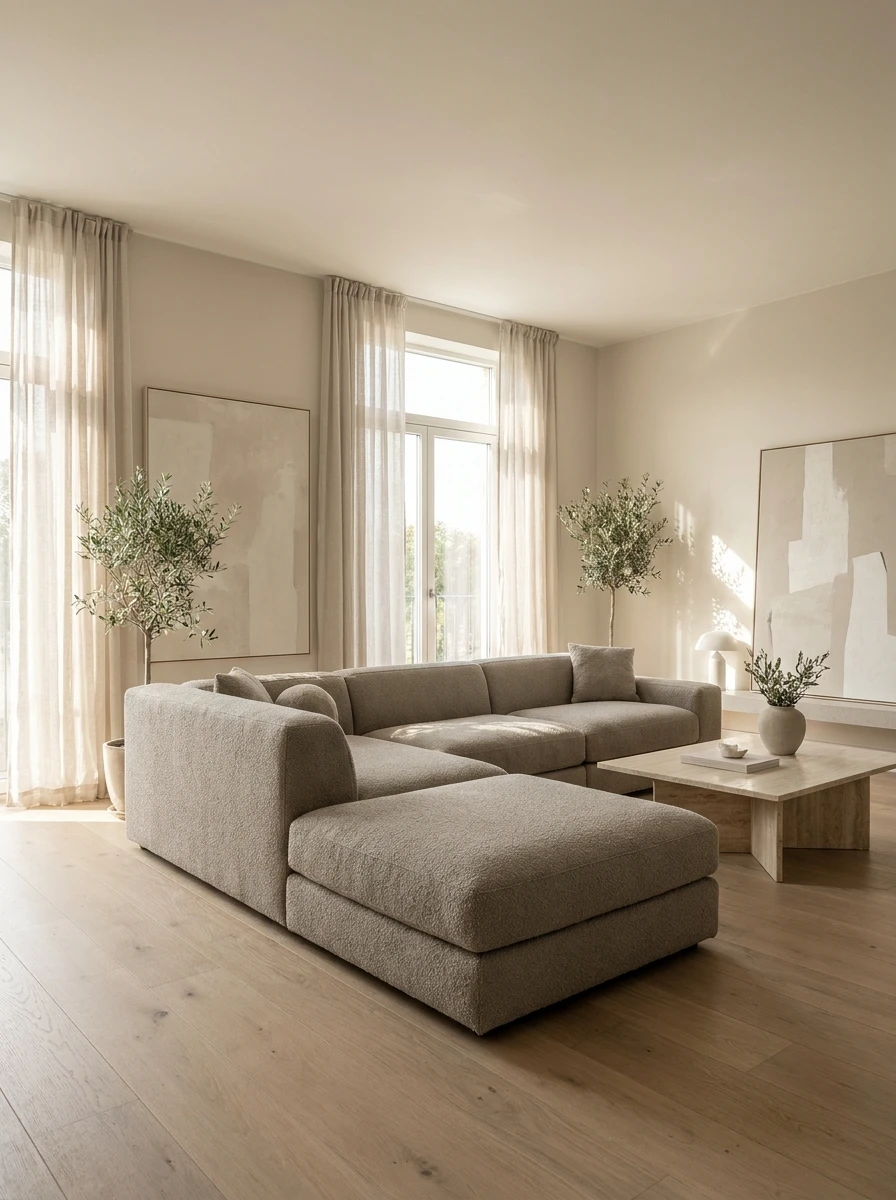 Le Canapé Beige Grège : La Pièce Maîtresse s