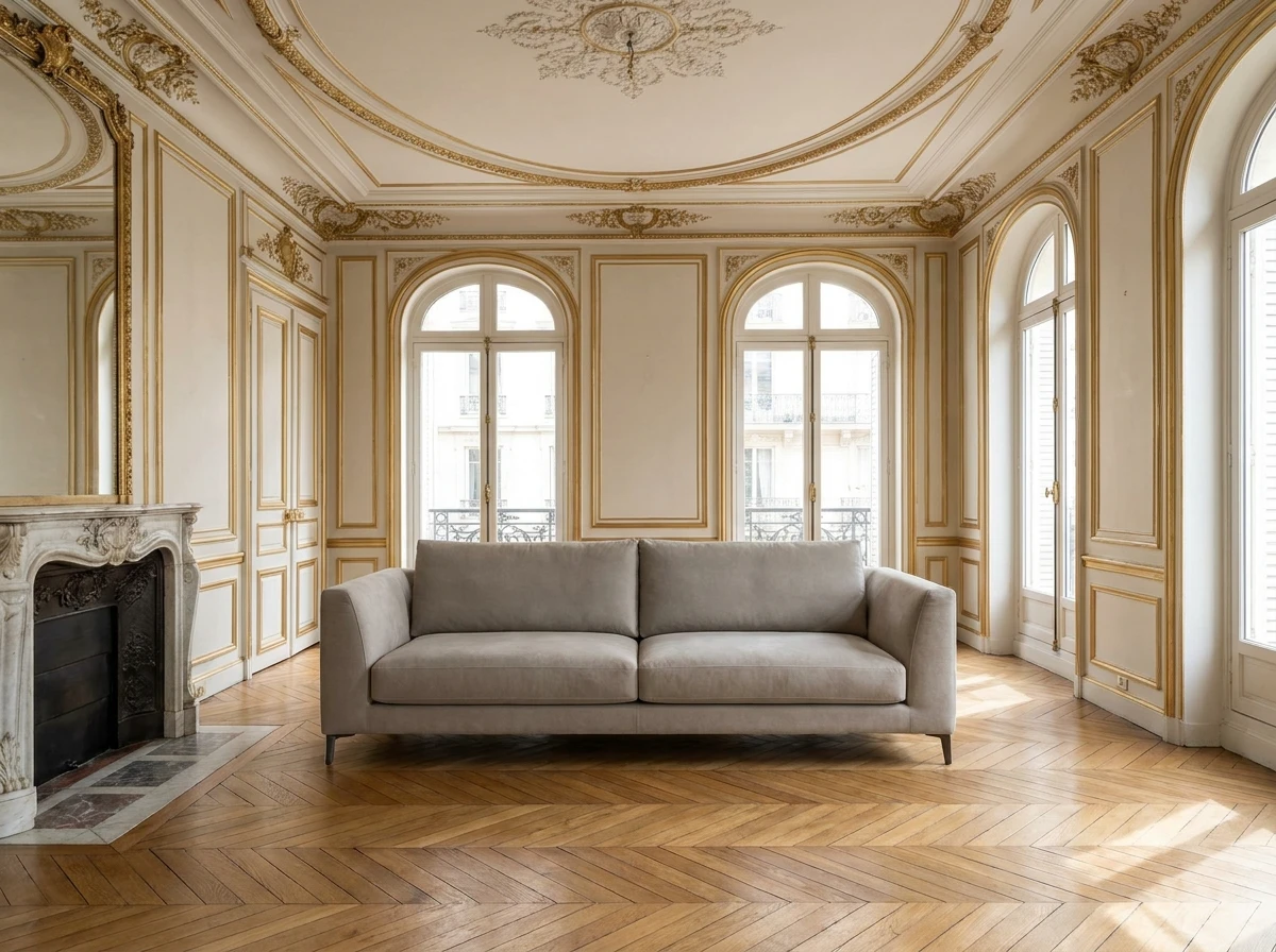 Le canapé : contemporain sur fond classique