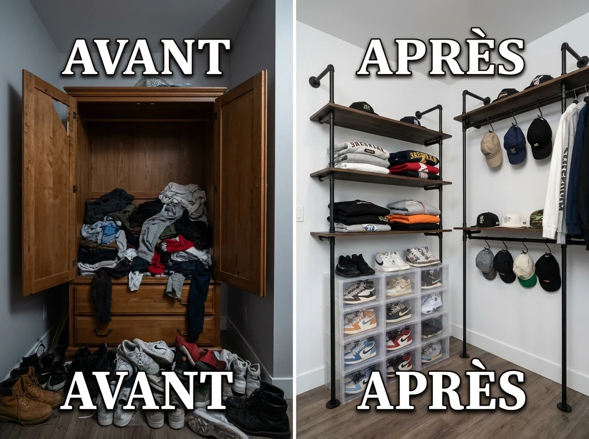 Le dressing ouvert pour valoriser sa garde-robe