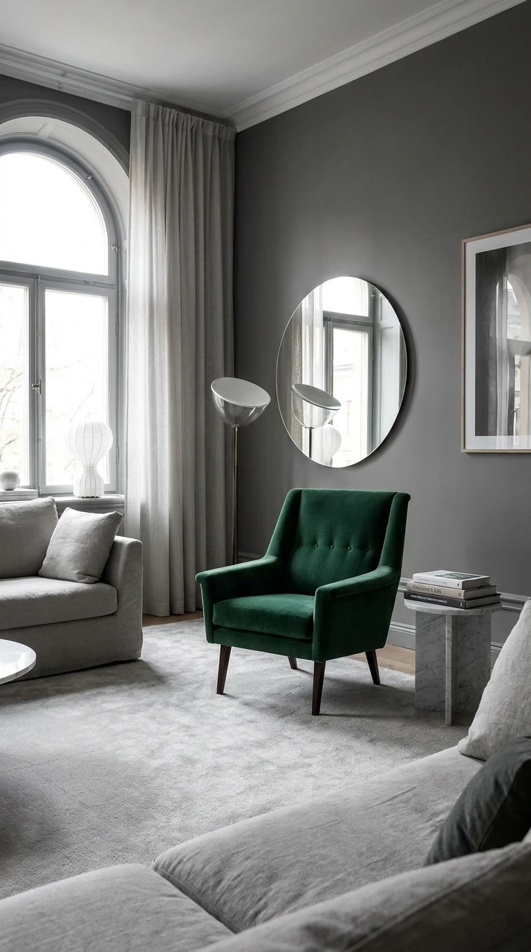Le Fauteuil Velours Émeraude