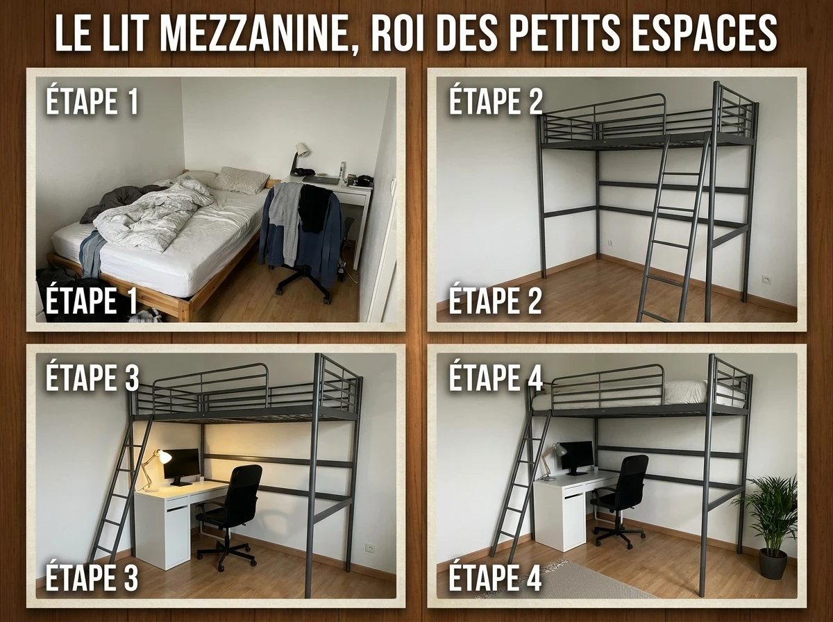 Le lit mezzanine, roi des petits espaces