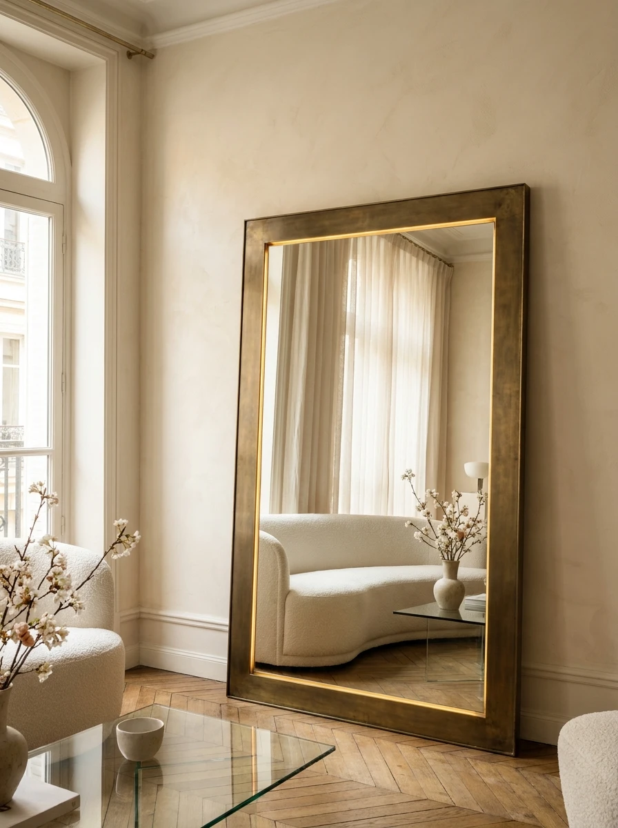 Le Miroir Doré Ou En Laiton : L'Élégance Discrète