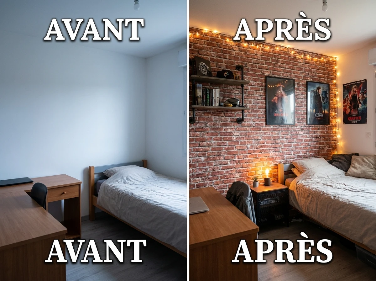 Le mur en brique apparente (fausse ou vraie)