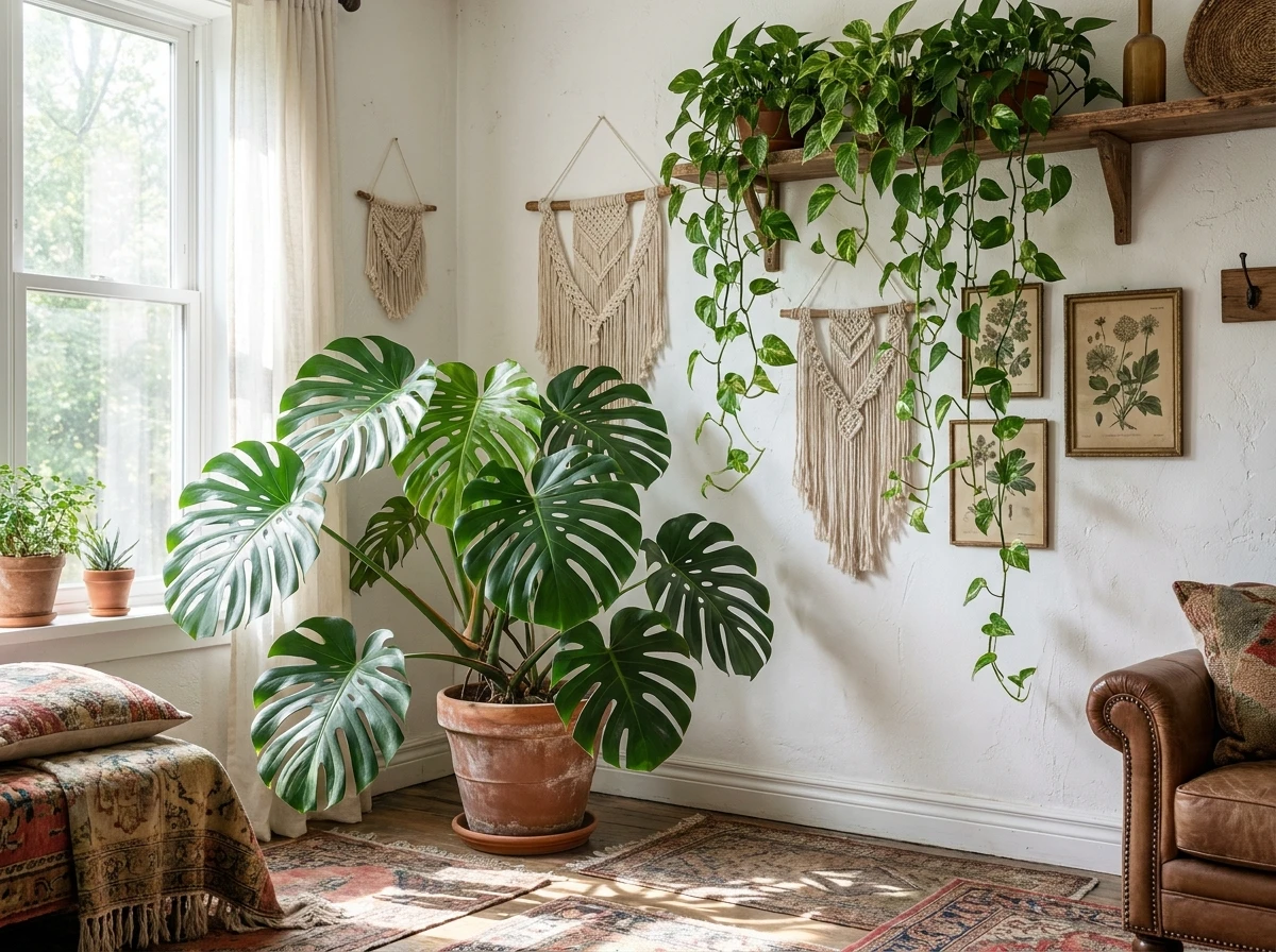 Le Pothos et le Monstera : Les Indétrônables Bohèmes