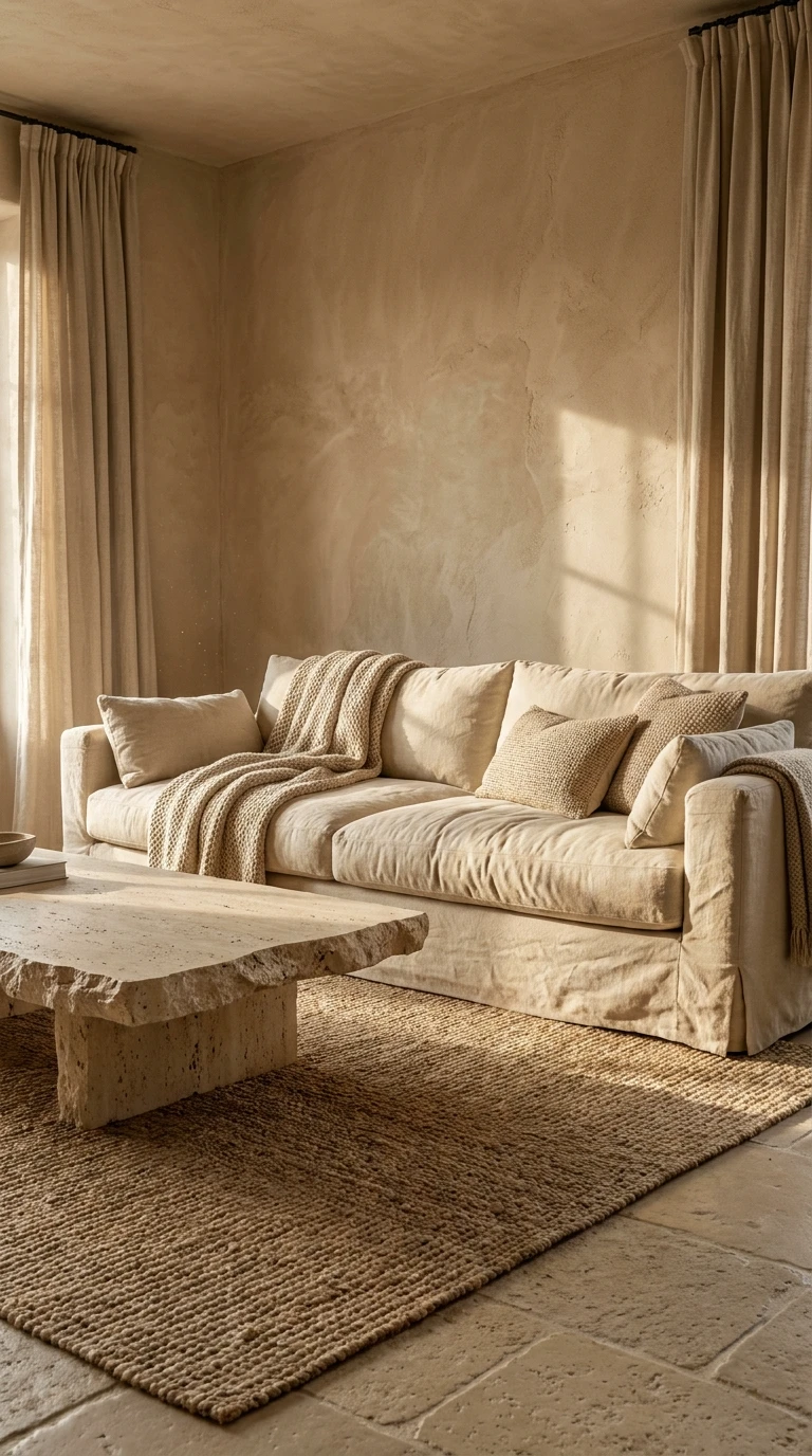 Le salon beige: chaleur douce et intemporelle