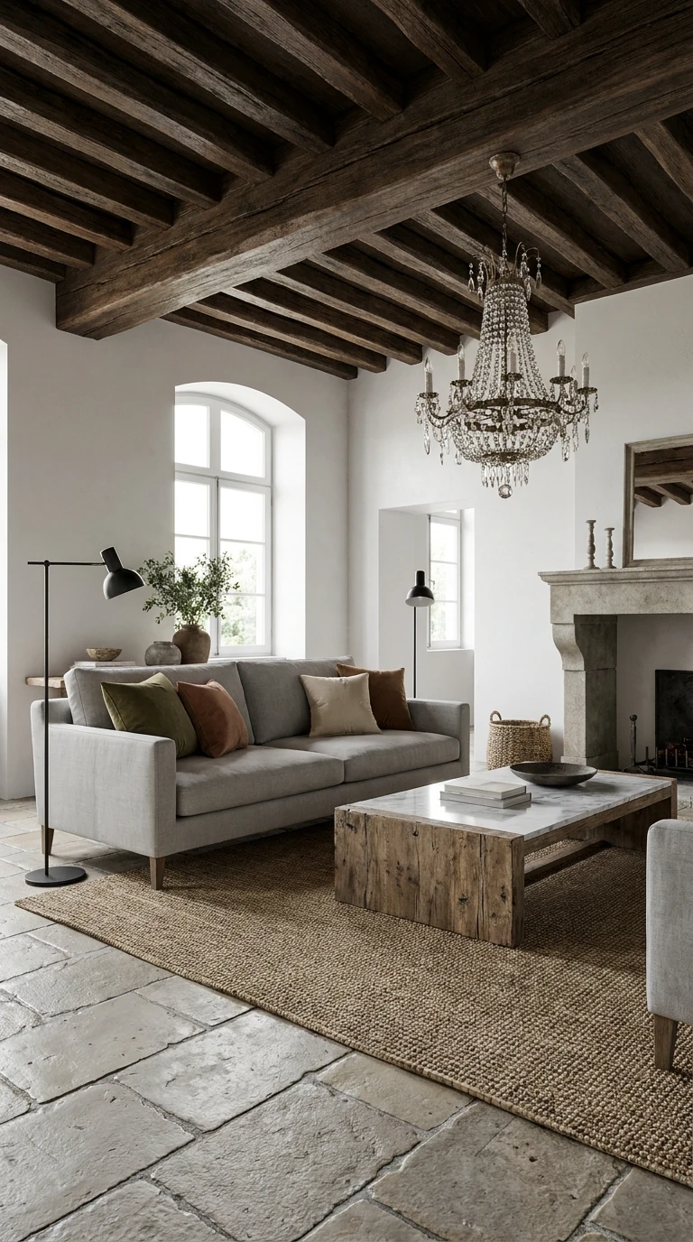 Le salon campagne chic: élégance rustique