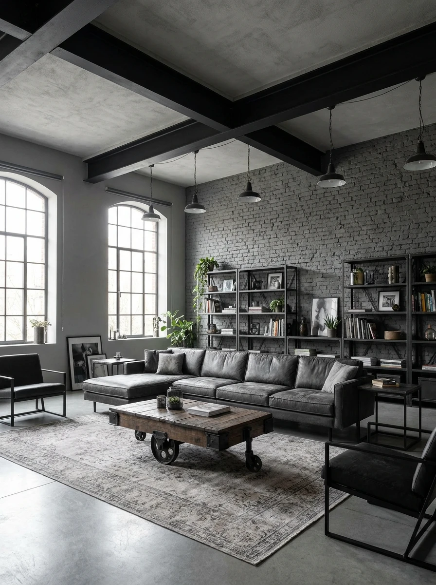 Le Salon Gris Style Industriel