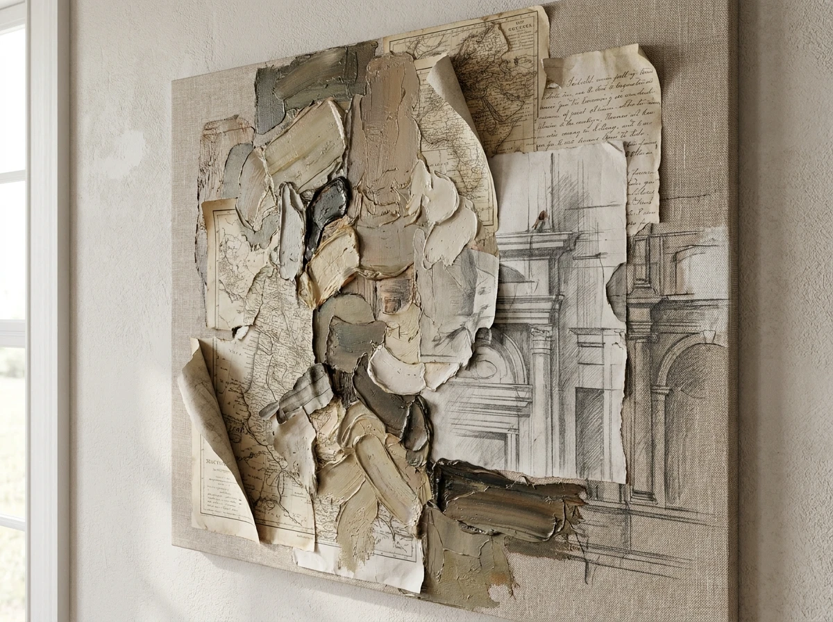 Le Tableau Technique Mixte la Profondeur