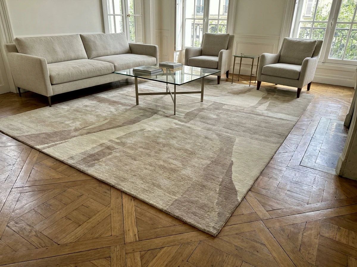 Le tapis : ancrer sans alourdir