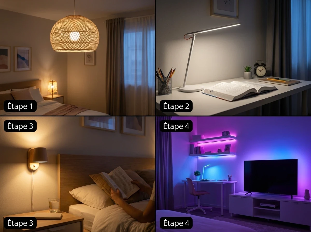 L'éclairage : le levier le plus sous-estimé de la chambre ado