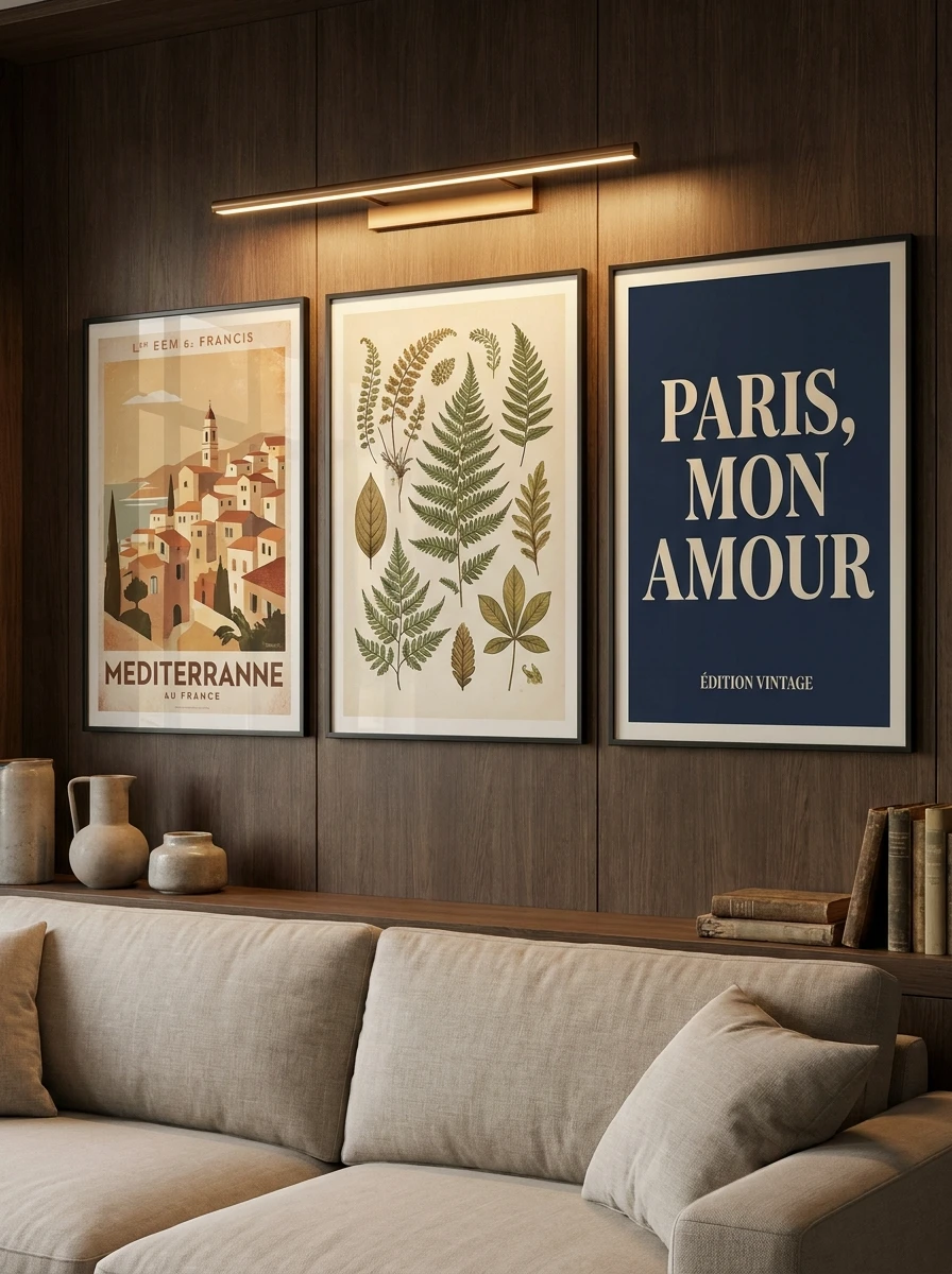 Les Affiches Vintage et les Typographies pour le Style Graphique