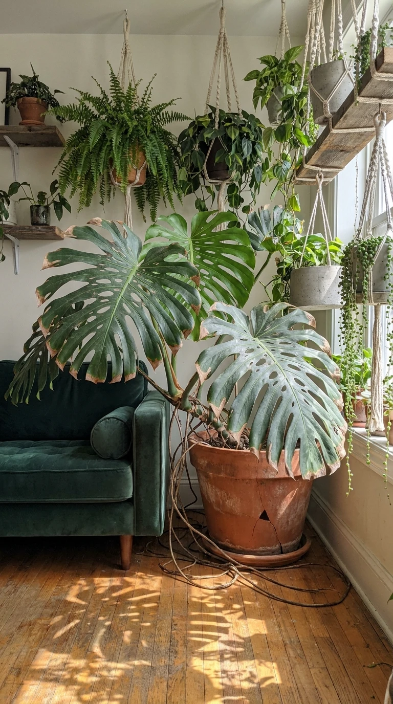 Les plantes: la vie dans le salon