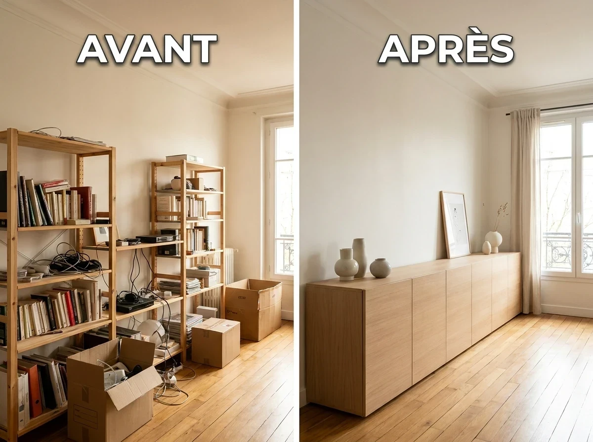 Les rangements de salon minimaliste
