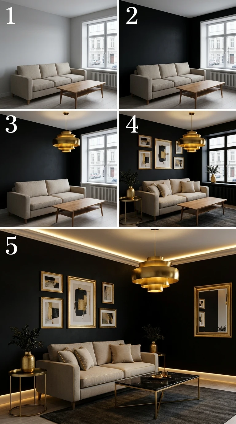 Marier le Noir et l'Or pour le Luxe Absolu
