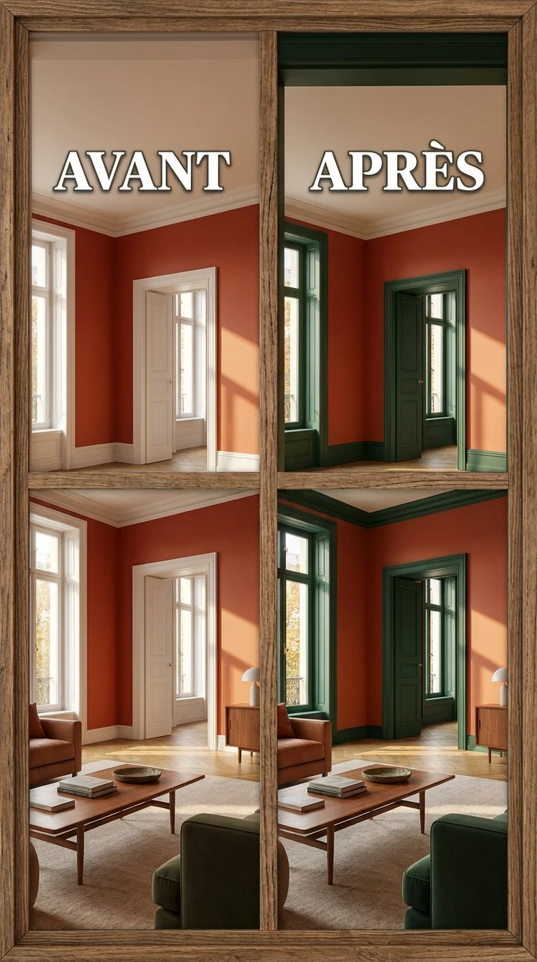 Peindre les Plinthes et les Boiseries dans une Couleur Contrastante
