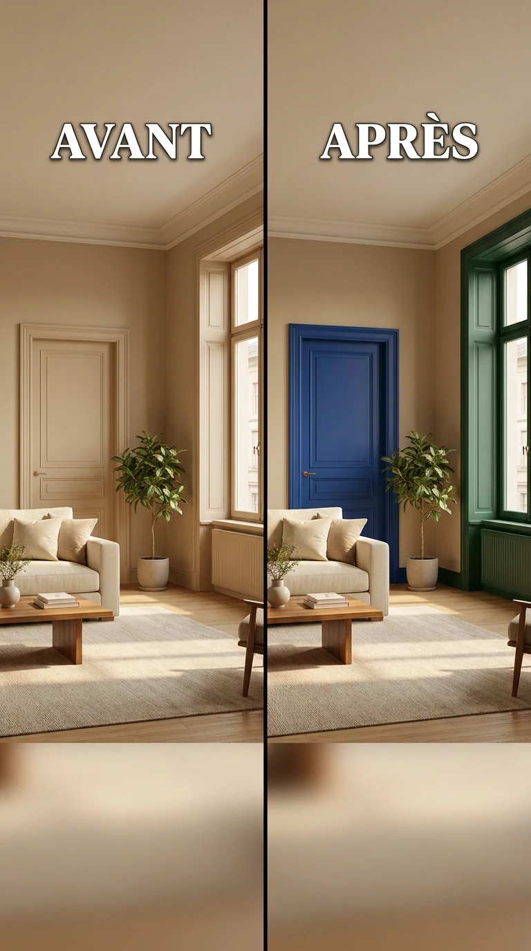 Peindre les Portes et les Fenêtres dans des Couleurs Différentes